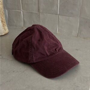 Lululemon burgundy baseball cap hat